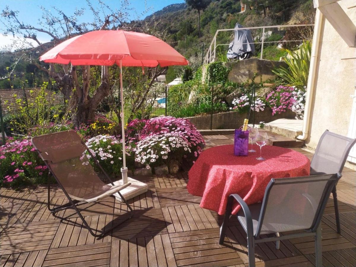 Studio Le Romantique A 20 Kms De Nice Bendéjun Buitenkant foto